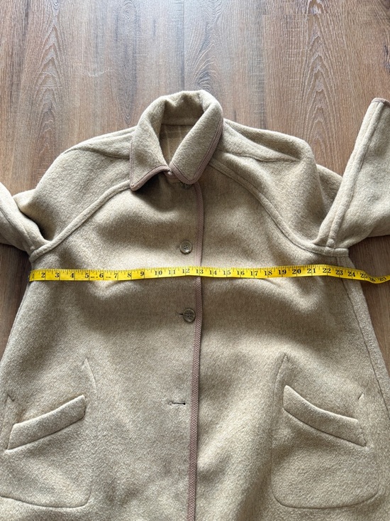 Vintage Plaid Wool Reversible Jacket Light Brown Cabincore Oversized M - Picture 9 of 12